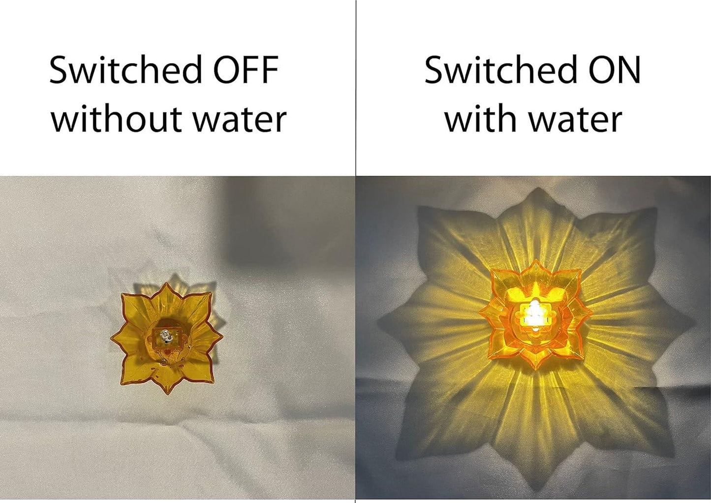 Electric Water Sensor Reflection Led Diyas(Pack Of 6/12/24)